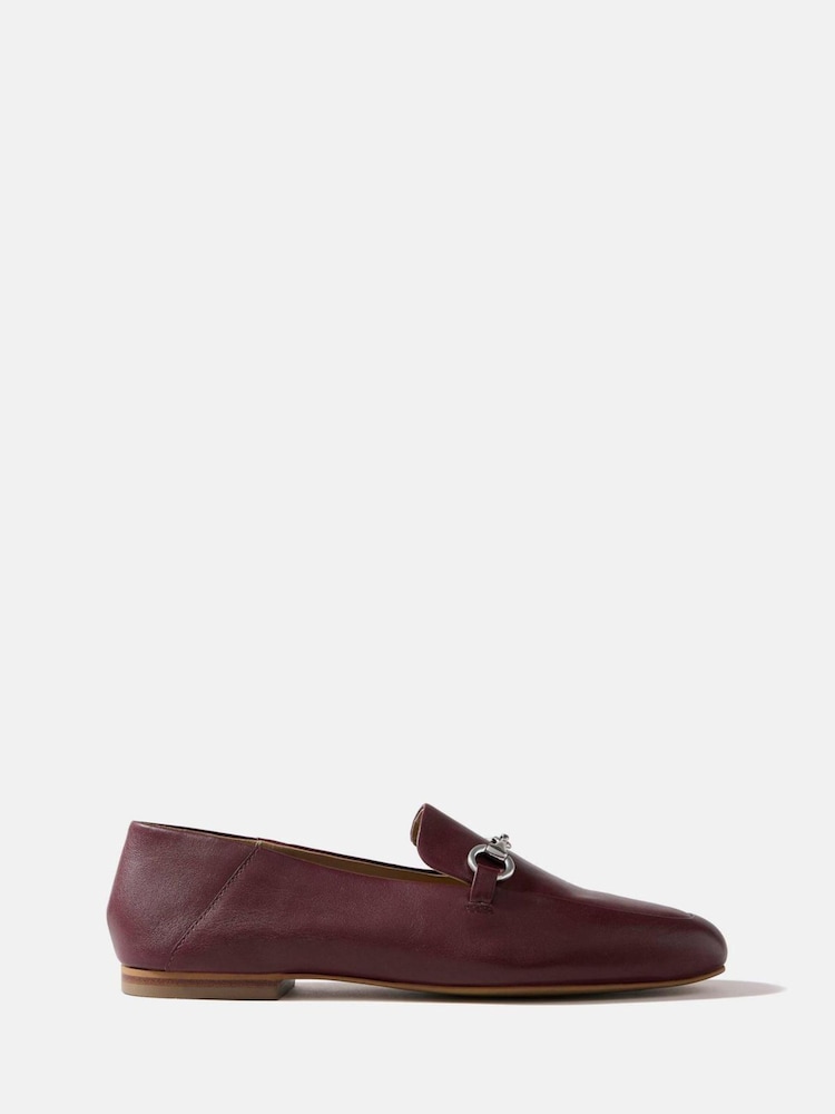Mint Velvet Red Camille Loafers - Image 1 of 4 Mint Velvet Red Camille Loafers - Image 1 of 4