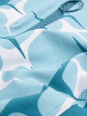Blue/White Scion at Next Metsa Long Sleeve Rash Shaping Swimsuit - Image 6 of 6