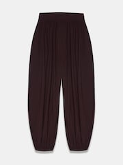Mint Velvet Brown Jersey Balloon Trousers - Image 8 of 8