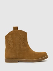 Schuh Junior Cowgirl Western Brown Boots - Image 1 of 4
