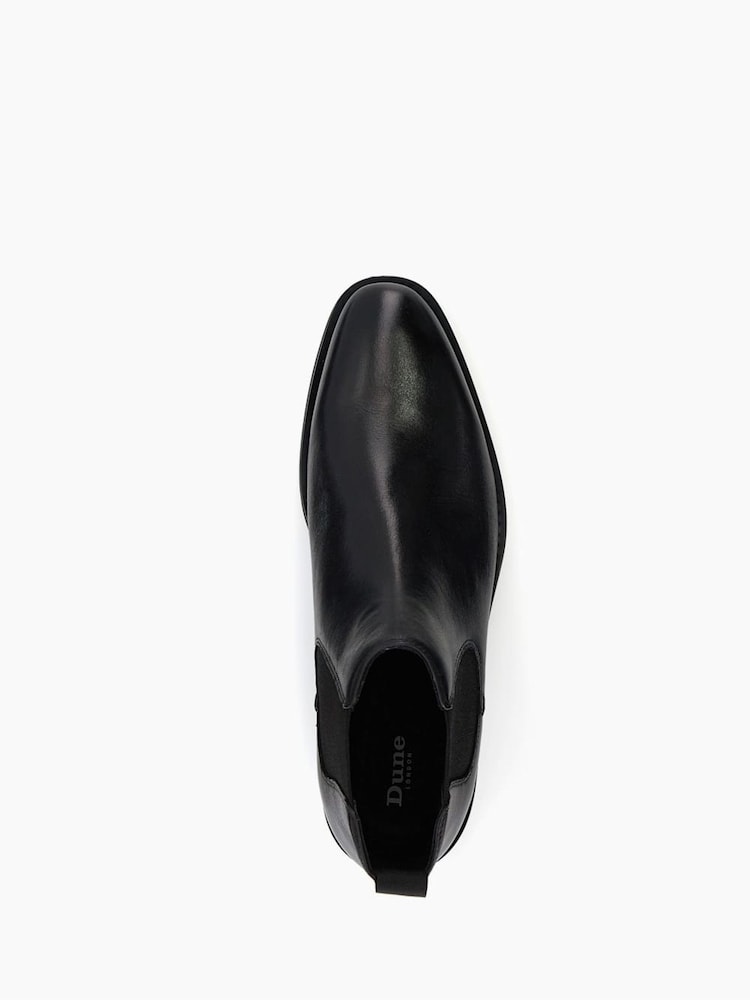 Dune London Black Chrome Masons Sole Chelsea Boots - Image 6 of 6