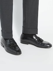 Dune London Black Son Loafers - Image 1 of 6