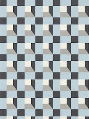 Harlequin Blue Blocks 10.05M Wallpaper - Image 1 of 1