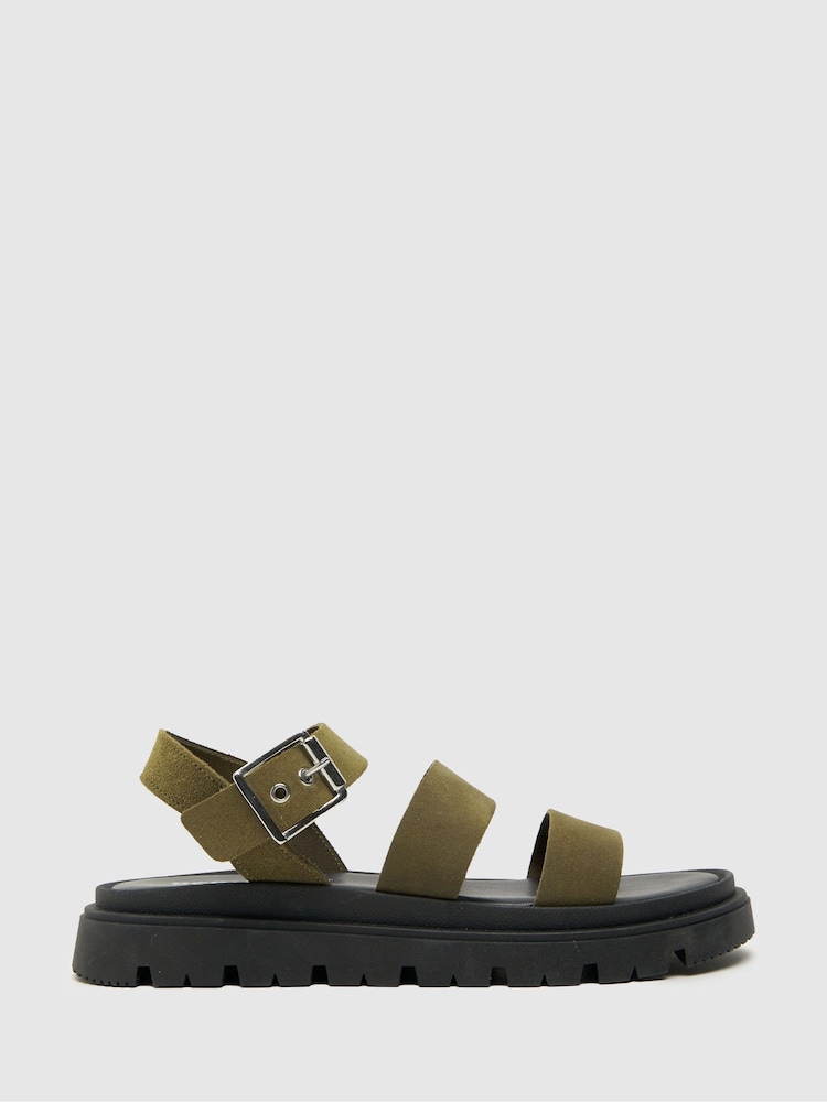 Schuh Tina Chunky Leather Sandals - Image 1 of 4