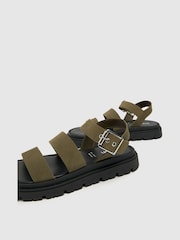 Schuh Tina Chunky Leather Sandals - Image 3 of 4