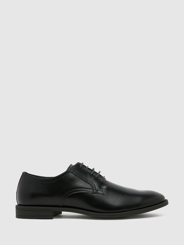 Черный - Стандартный крой - Schuh Широкий крой черной обуви Малкольма - Image 1 of 4