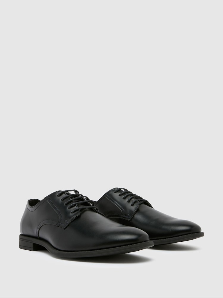 Черный - Стандартный крой - Schuh Широкий крой черной обуви Малкольма - Image 2 of 4