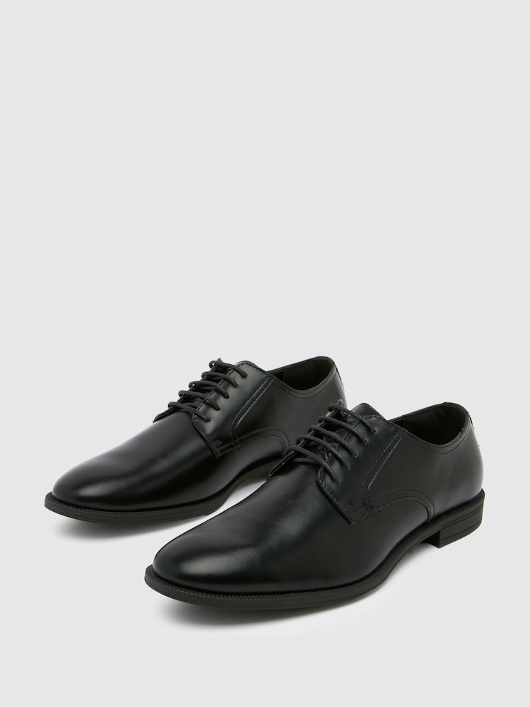 Черный - Стандартный крой - Schuh Широкий крой черной обуви Малкольма - Image 4 of 4