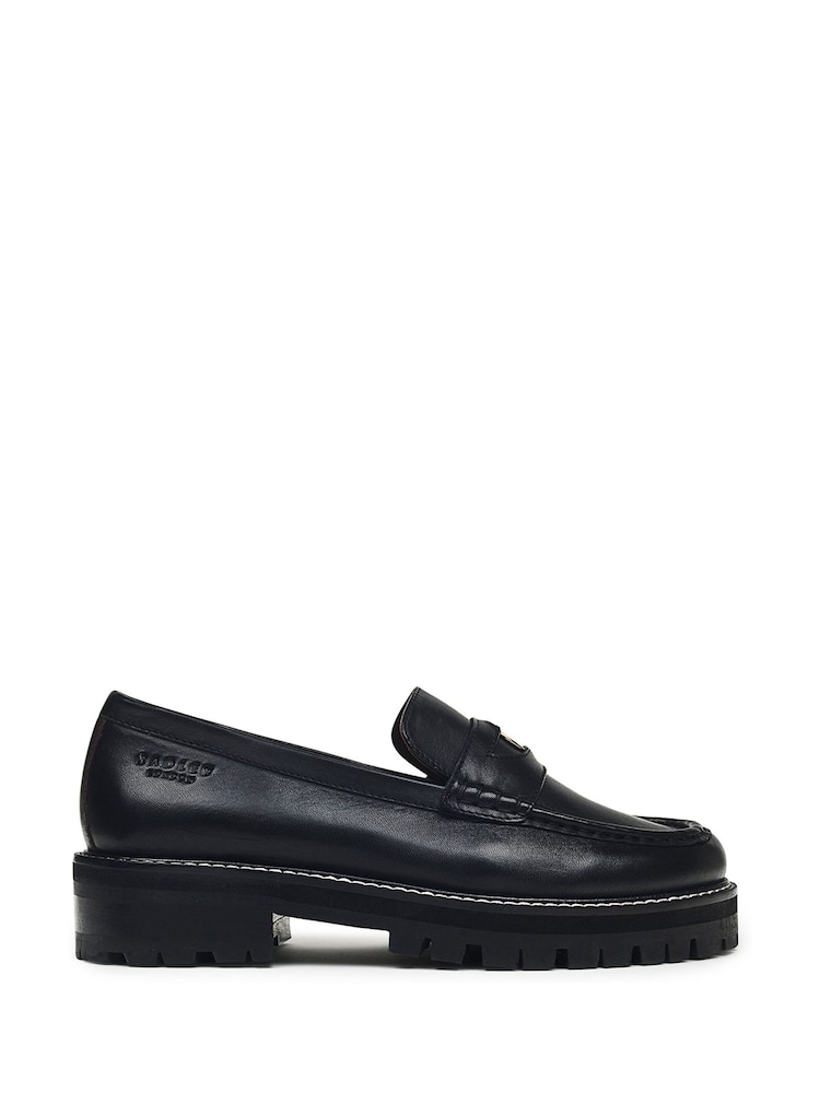 Radley London Thistle Grove Chunky Penny Black Loafers - Image 1 of 3