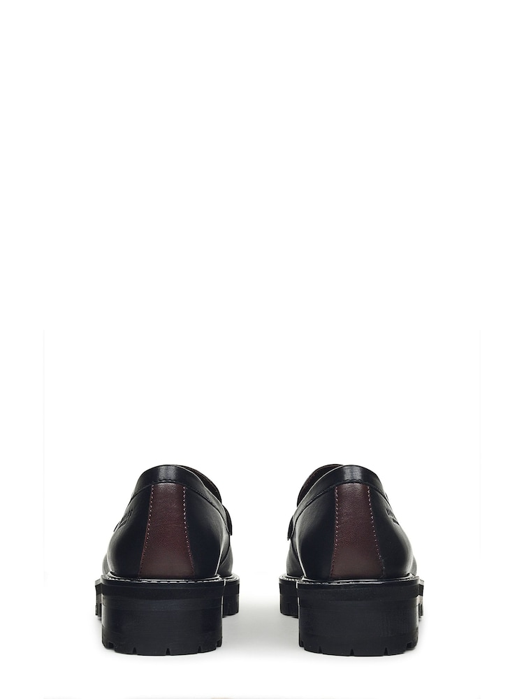 Radley London Thistle Grove Chunky Penny Black Loafers - Image 2 of 3