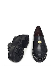 Radley London Thistle Grove Chunky Penny Black Loafers - Image 3 of 3