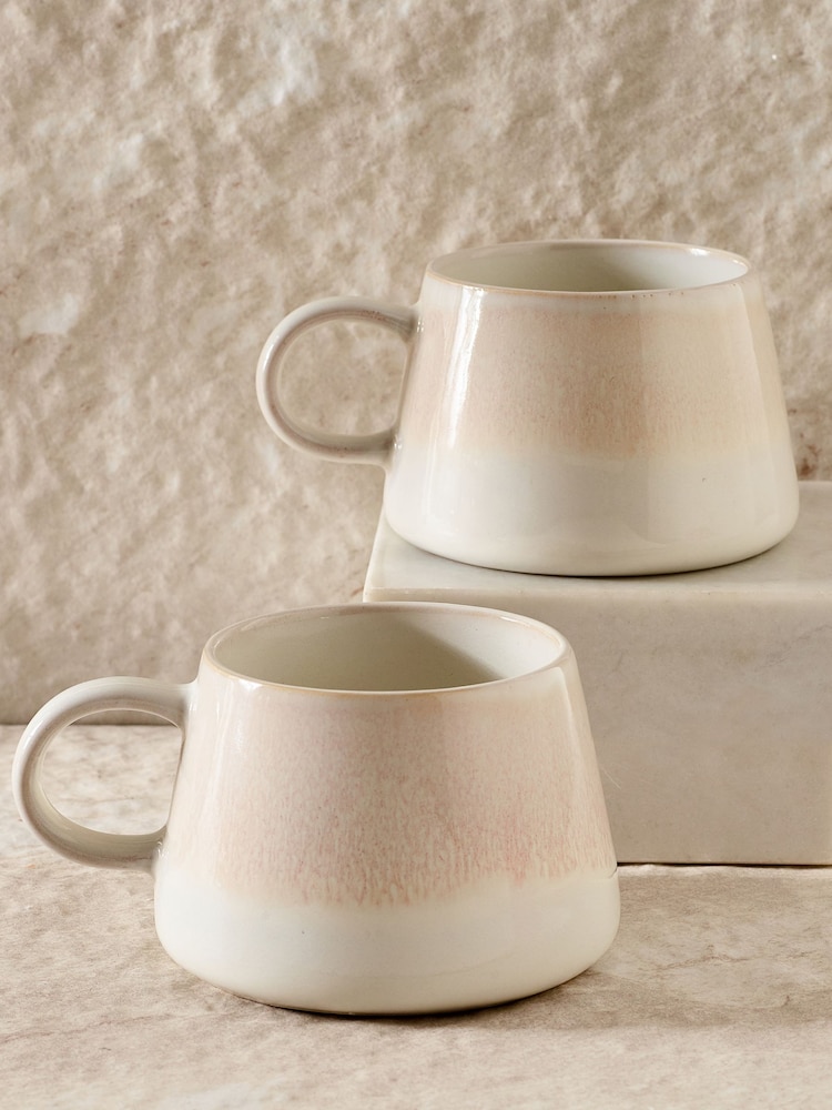 Becher mit reaktiver Glasur, 2er-Set - Bild 1 von 3 Becher mit reaktiver Glasur, 2er-Set - Bild 1 von 3