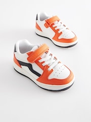 Orange Touch Fastening Elastic Lace Trainers - Image 1 of 5