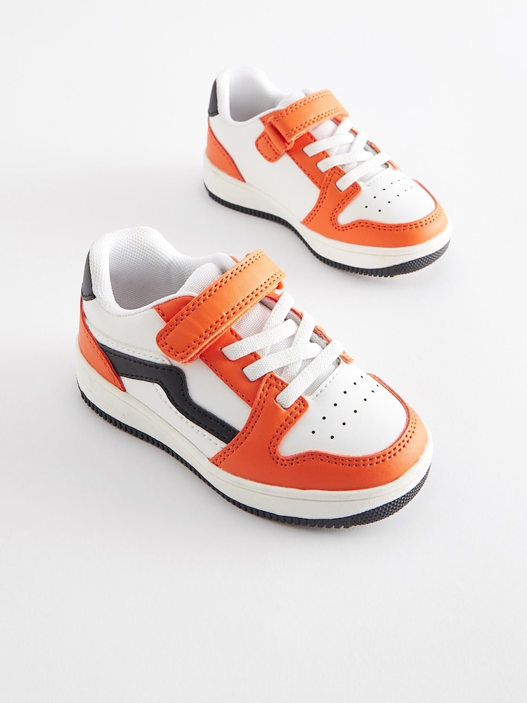Orange Touch Fastening Elastic Lace Trainers - Image 1 of 5 Orange Touch Fastening Elastic Lace Trainers - Image 1 of 5