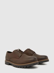Schuh Paxon Leather Lace-Up Brown Shoes - Image 1 of 3