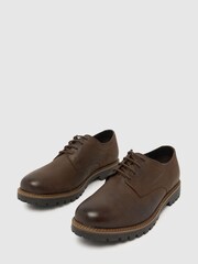 Schuh Paxon Leather Lace-Up Brown Shoes - Image 2 of 3