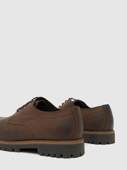 Schuh Paxon Leather Lace-Up Brown Shoes - Image 3 of 3