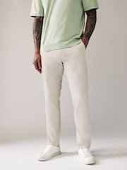 Stone Light Slim Fit Stretch Chinos Trousers - Image 1 of 9