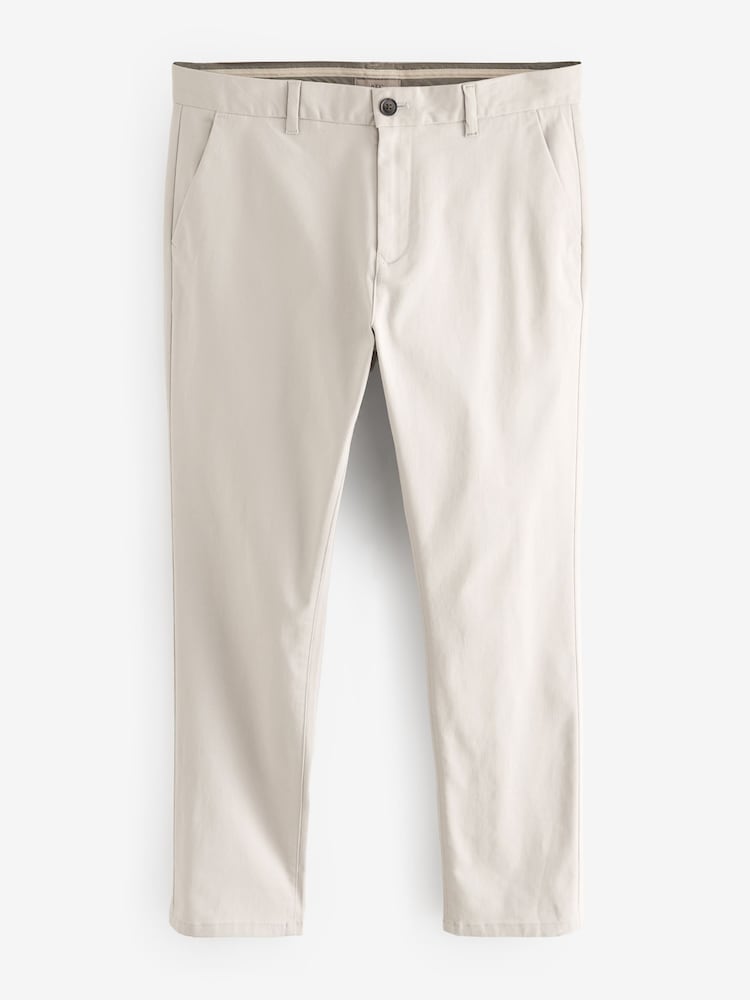 Stone Light Slim Fit Stretch Chinos Trousers - Image 4 of 8