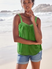 Bright Green Sleeveless Cami Top - Image 1 of 5