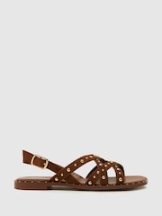 Schuh Thelma Studded Suede Sandals - Image 1 of 4
