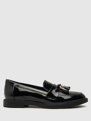 Schuh Lohan Patent Tassel Black Loafers - Image 1 of 4