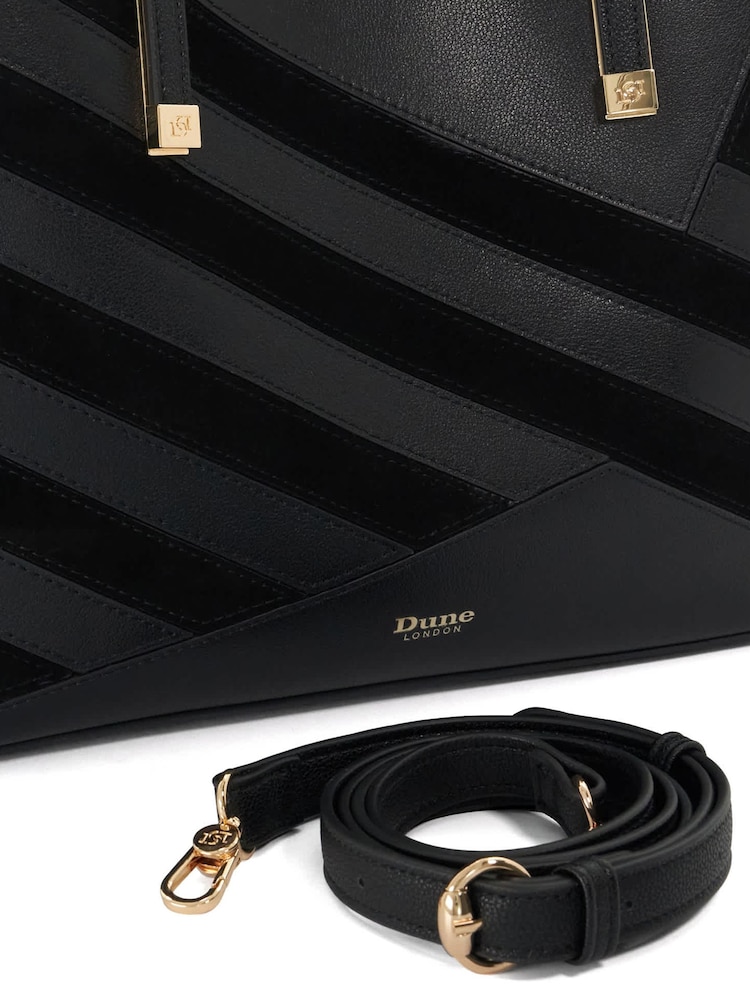 Dune London Black Dorry Tote Bag - Image 4 of 4