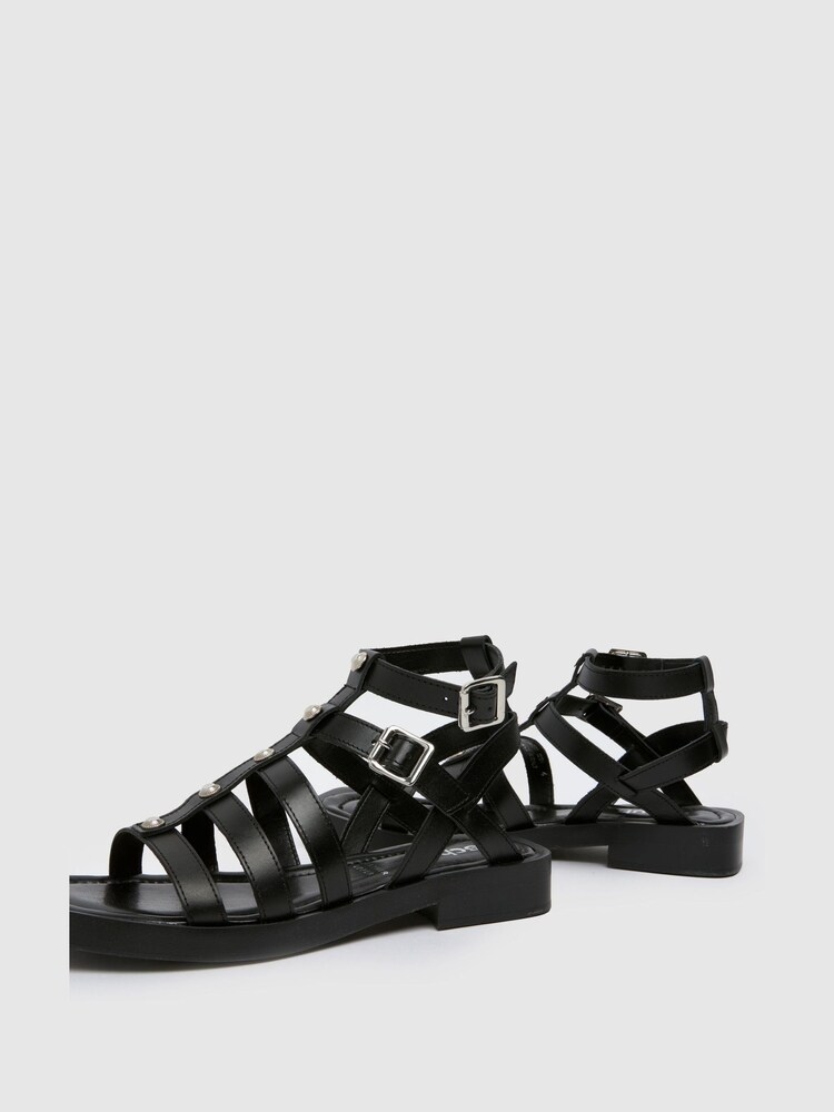 Schuh Tempeny Leather Studded Sandals - Image 4 of 4 Schuh Tempeny Leather Studded Sandals - Image 4 of 4