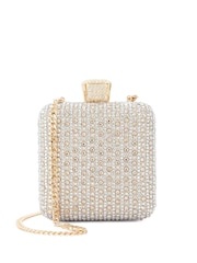 Dune London Metallic Elida Clutch Bag - Image 1 of 4