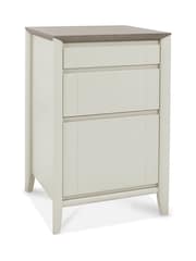 Bentley Designs Soft Grey Bergen 3 Drawer Filing Cabinet - Image 1 of 5