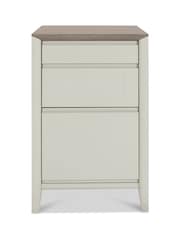 Bentley Designs Soft Grey Bergen 3 Drawer Filing Cabinet - Image 2 of 5
