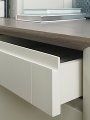 Bentley Designs Soft Grey Bergen 3 Drawer Filing Cabinet - Image 4 of 5