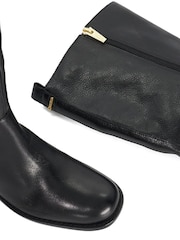Dune London Black Regular Fit Turner Knee High Boots - Image 6 of 6