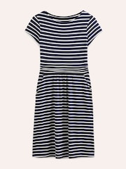 Boden Ivory/Blue Amelie Jersey Dress - Image 5 of 5