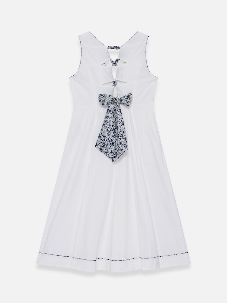 Mint Velvet White Cotton Tie Detail Maxi Dress - Image 8 of 8 Mint Velvet White Cotton Tie Detail Maxi Dress - Image 8 of 8