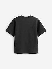 Black Relaxed Fit Heavyweight T-Shirt (3-16yrs) - Image 2 of 3