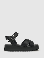 Schuh Wide Fit Tera Cross-Strap Sandals - Image 1 of 4