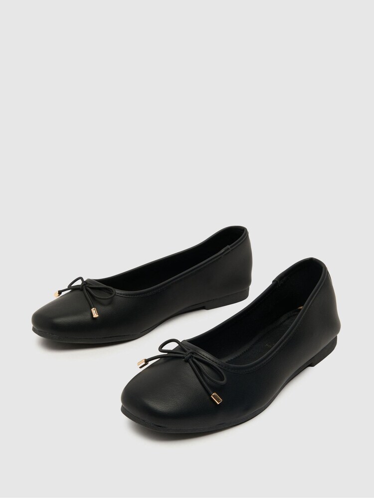 Schuh Leanne Black Ballerina Shoes - Image 2 of 4