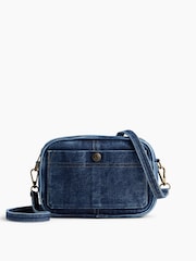 Gap Dark Wash Denim Pocket Crossbody Bag - Image 1 of 4