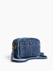 Gap Dark Wash Denim Pocket Crossbody Bag - Image 2 of 4