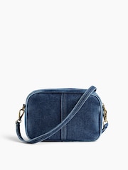 Gap Dark Wash Denim Pocket Crossbody Bag - Image 3 of 4
