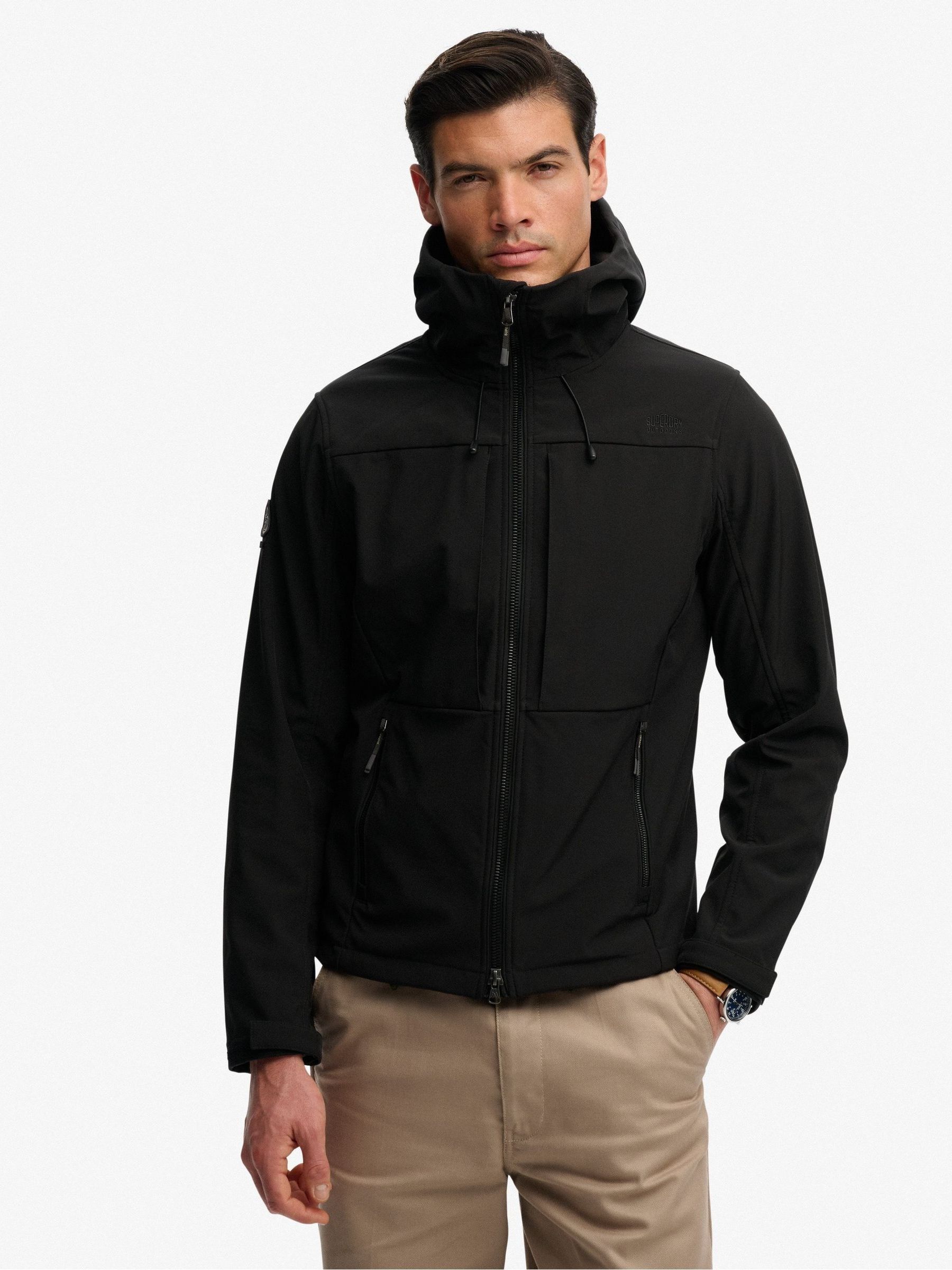 Sdr Men's Black Superdry & Co Softshell Trekker Jacket - Image 5