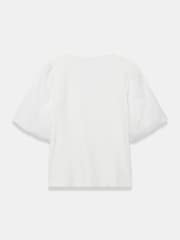 Mint Velvet White Cotton Puff Sleeve Top - Image 8 of 8