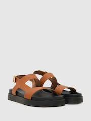 Braun - Schuh Tasmin Ledersandalen mit dicker Sohle - Bild 2 von 4