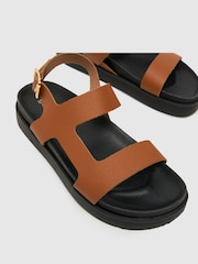 Braun - Schuh Tasmin Ledersandalen mit dicker Sohle - Bild 3 von 4