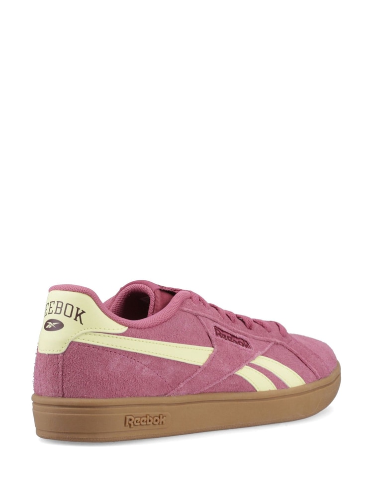 Reebok Pink Court Retro Trainers - Image 2 of 4