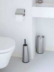 Brabantia Set of 3 Matt Steel Toilet Accessories - Image 1 of 3