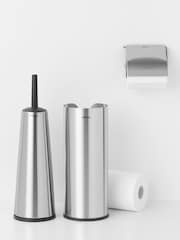 Brabantia Set of 3 Matt Steel Toilet Accessories - Image 2 of 3