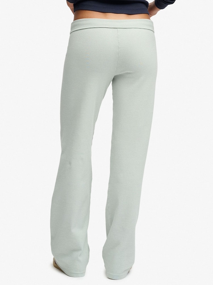 Superdry Green Athletic Essentials Stripe Jersey Trousers - Image 2 of 6