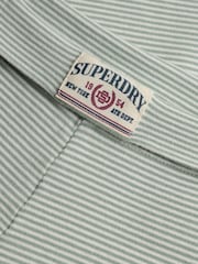 Superdry Green Athletic Essentials Stripe Jersey Trousers - Image 6 of 6